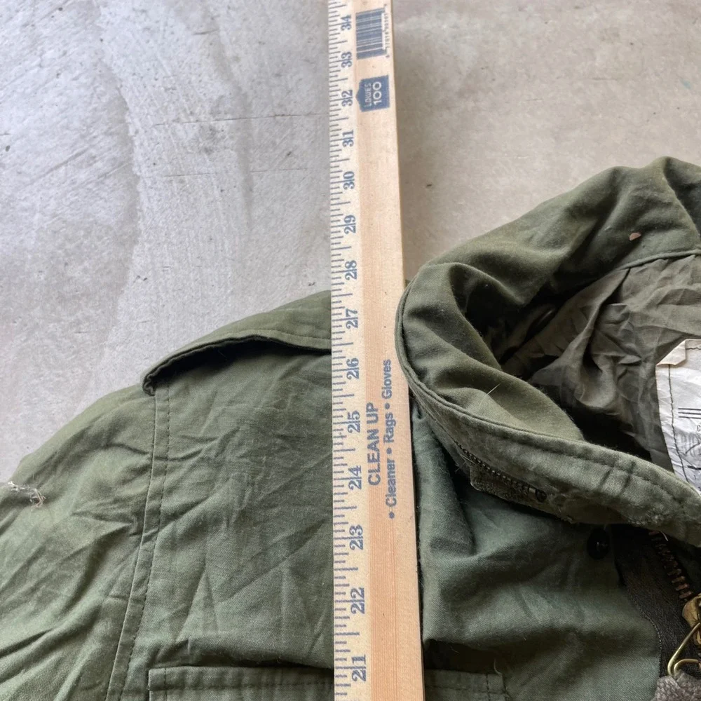 Alpha Industries M-65 Field Jacket Small Regular Olive Green Made in USA M65